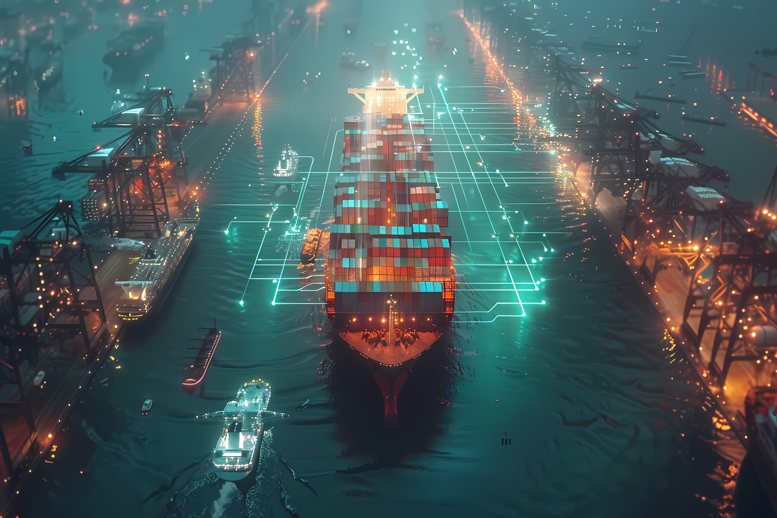 logistics-means-transport-together-with-technological-futuristic-holograms logistics-means-transport-together-with-technological-futuristic-holograms